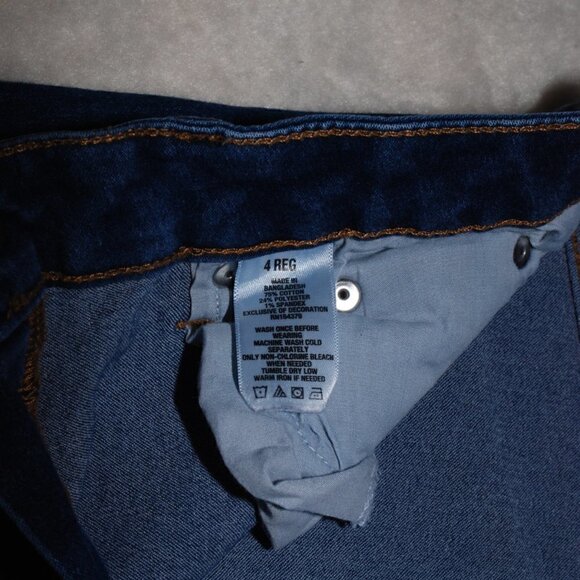 Jegging High Waist 28” Inseam Aeropostale Size 4 reg Dark Blue Jeans EUC - Picture 2 of 6